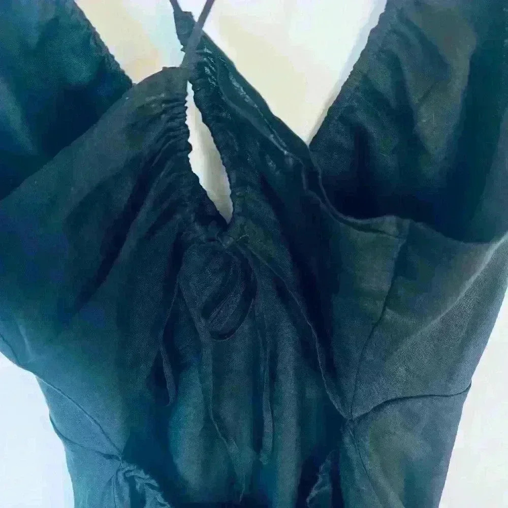 & Other Stories Open-Back 100% Linen Strappy Dress - Picture 12 of 12